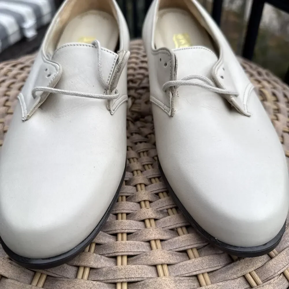 Drew White Leather Orthotic Comfort Walking Shoes Women 10 WW Extra Wide Nurse